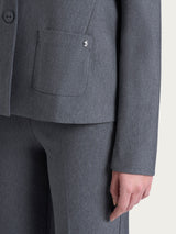 Blazer due bottoni in Compact Neri Donna - Ragno