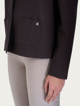 Blazer due bottoni in Compact Marroni Donna - Ragno