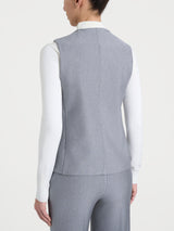 Gilet con quattro bottoni in Compact Neri Donna - Ragno