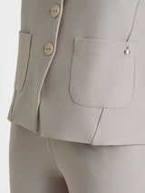 Gilet con quattro bottoni in Compact Grigi Donna - Ragno