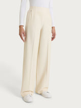 Pantalone ampio con tasche in Compact Bianchi Donna - Ragno