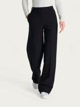 Pantalone ampio con tasche in Compact Neri Donna - Ragno