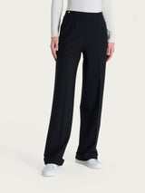 Pantalone ampio con tasche in Compact Neri Donna - Ragno