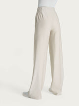 Pantalone ampio con tasche in Compact Bianchi Donna - Ragno