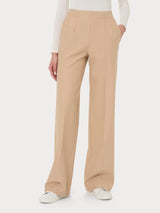 Pantalone ampio con tasche in Compact Marroni Donna - Ragno