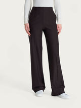 Pantalone ampio con tasche in Compact Marroni Donna - Ragno