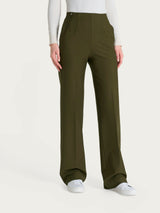 Pantalone ampio con tasche in Compact Verdi Donna - Ragno