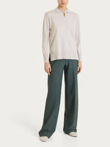 Pantalone ampio con tasche in Compact Grigi Donna - Ragno