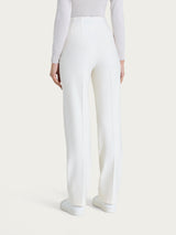Pantalone dritto con tasche in tessuto Compact Bianchi Donna - Ragno