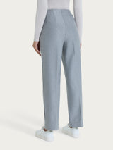 Pantalone dritto con tasche in tessuto Compact Neri Donna - Ragno