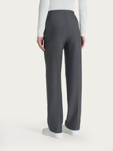Pantalone dritto con tasche in tessuto Compact Neri Donna - Ragno