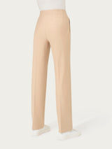 Pantalone dritto con tasche in tessuto Compact Marroni Donna - Ragno