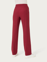 Pantalone dritto con tasche in tessuto Compact Rossi Donna - Ragno