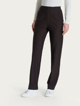Pantalone dritto con tasche in tessuto Compact Marroni Donna - Ragno