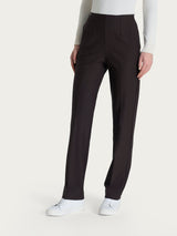 Pantalone dritto con tasche in tessuto Compact Marroni Donna - Ragno