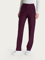 Pantalone dritto con tasche in tessuto Compact Viola Donna - Ragno