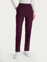 Pantalone dritto con tasche in tessuto Compact Viola Donna - Ragno