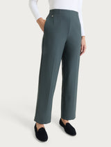 Pantalone dritto con tasche in tessuto Compact Grigi Donna - Ragno