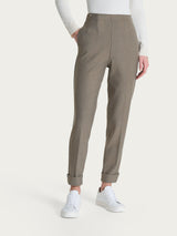 Pantalone a carota con tasche in tessuto Compact Grigi Donna - Ragno