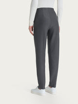 Pantalone a carota con tasche in tessuto Compact Neri Donna - Ragno