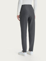 Pantalone a carota con tasche in tessuto Compact Neri Donna - Ragno