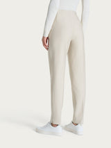 Pantalone a carota con tasche in tessuto Compact Bianchi Donna - Ragno
