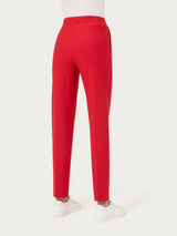 Pantalone a carota con tasche in tessuto Compact Rossi Donna - Ragno