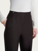 Pantalone a carota con tasche in tessuto Compact Marroni Donna - Ragno