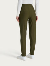 Pantalone a carota con tasche in tessuto Compact Verdi Donna - Ragno