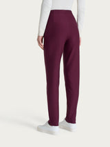 Pantalone a carota con tasche in tessuto Compact Viola Donna - Ragno