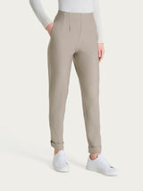 Pantalone a carota con tasche in tessuto Compact Grigi Donna - Ragno
