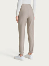 Pantalone a carota con tasche in tessuto Compact Grigi Donna - Ragno