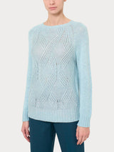 Maglia girocollo in misto angora - - Ragno