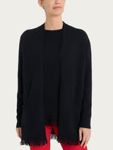 Cardigan lungo in misto angora - - Ragno