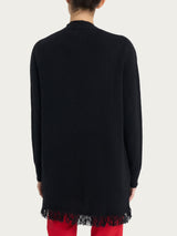 Cardigan lungo in misto angora - - Ragno