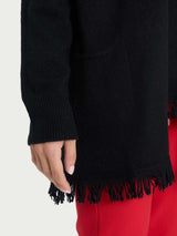 Cardigan lungo in misto angora - - Ragno