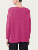 Maglia con collo a barchetta in misto lana e alpaca - - Ragno