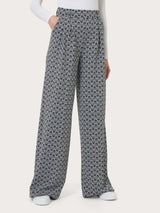 Pantalone palazzo con tasche in tessuto Eco Jacquard - - Ragno