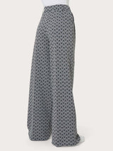 Pantalone palazzo con tasche in tessuto Eco Jacquard - - Ragno