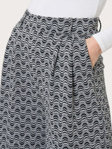 Pantalone palazzo con tasche in tessuto Eco Jacquard - - Ragno