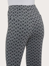 Pantalone flare in tessuto Eco Jacquard - - Ragno