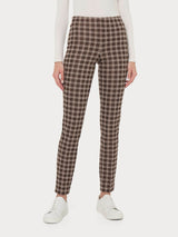 Pantalone a sigaretta con spacchetti in tessuto Eco Jacquard - - Ragno