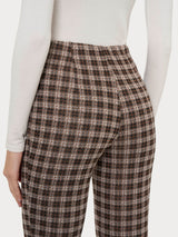 Pantalone a sigaretta con spacchetti in tessuto Eco Jacquard - - Ragno
