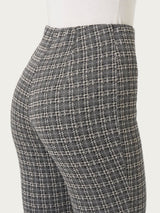 Pantalone a sigaretta con spacchetti in tessuto Eco Jacquard - - Ragno