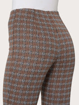 Pantalone a sigaretta con spacchetti in tessuto Eco Jacquard - - Ragno