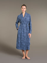Vestaglia lunga floreale in Cotton Eco Pile e Lurex - - Ragno
