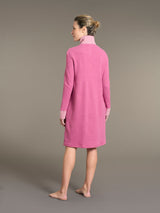 Giacca da camera lunga e aperta in cotton eco pile - - Ragno