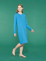 Camicia da notte lunga in interlock micromodal - - Ragno