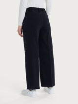 Jeans acampanados con bolsillos de Super Denim negro para mujer - Ragno