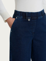 Jeans alla caviglia con tasche in Super Denim Blu Donna - Ragno